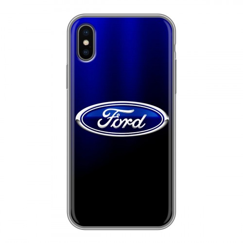 Дизайнерский силиконовый чехол для Iphone x10 Ford
