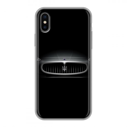Дизайнерский силиконовый чехол для Iphone x10 Maserati