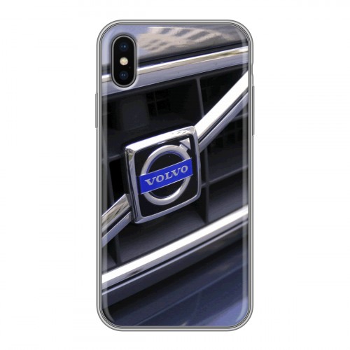 Дизайнерский силиконовый чехол для Iphone x10 Volvo