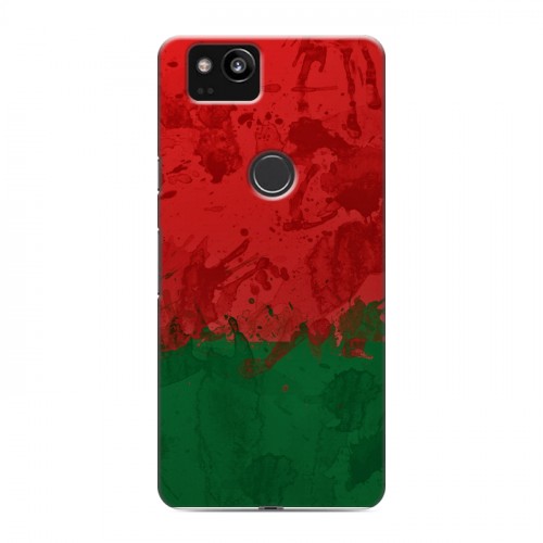 Дизайнерский пластиковый чехол для Google Pixel 2 Флаг Белоруссии