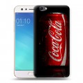 Дизайнерский пластиковый чехол для OPPO F3 Coca-cola