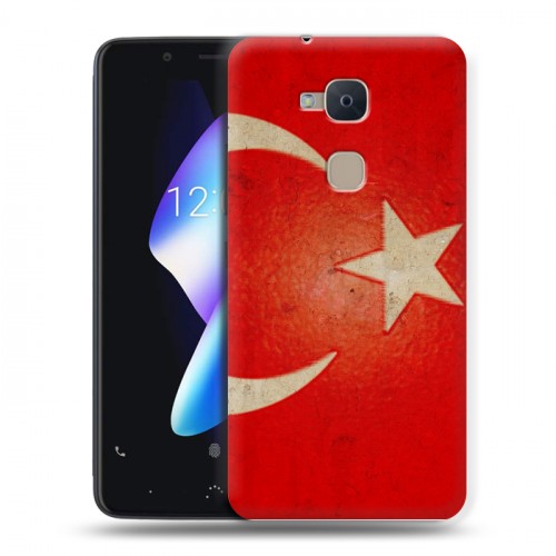 Дизайнерский силиконовый чехол для BQ Aquaris V Флаг Турции