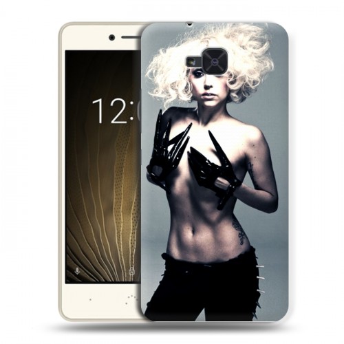 Дизайнерский силиконовый чехол для BQ Aquaris U2 Леди Гага