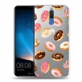 Полупрозрачный дизайнерский пластиковый чехол для Huawei Nova 2i Прозрачные пончики