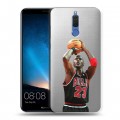 Полупрозрачный дизайнерский пластиковый чехол для Huawei Nova 2i НБА