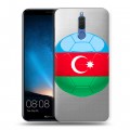 Полупрозрачный дизайнерский пластиковый чехол для Huawei Nova 2i Флаг Азербайджана