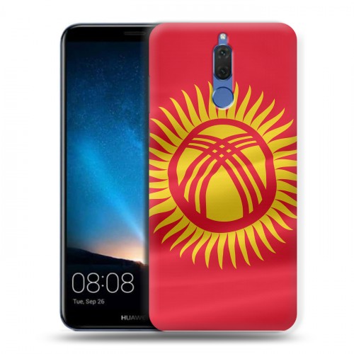 Дизайнерский силиконовый чехол для Huawei Nova 2i флаг Киргизии