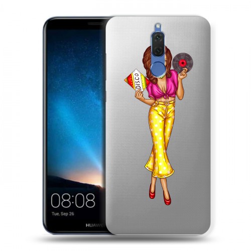 Полупрозрачный дизайнерский пластиковый чехол для Huawei Nova 2i Прозрачные танцоры 