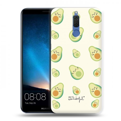 Дизайнерский пластиковый чехол для Huawei Nova 2i Веселое авокадо