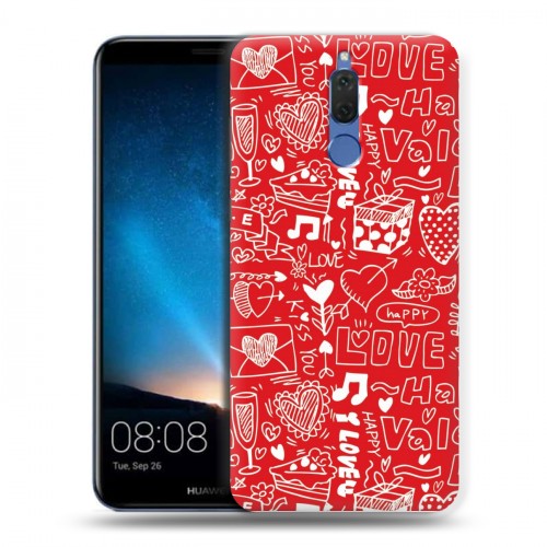 Дизайнерский пластиковый чехол для Huawei Nova 2i День Святого Валентина