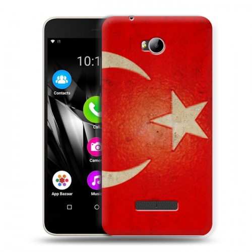 Дизайнерский силиконовый чехол для Micromax Canvas Spark 3 Q385 Флаг Турции