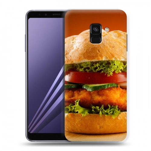 Дизайнерский пластиковый чехол для Samsung Galaxy A8 (2018) Бургеры
