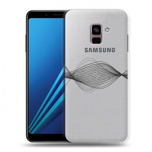 Полупрозрачный дизайнерский пластиковый чехол для Samsung Galaxy A8 Plus (2018) Абстракции