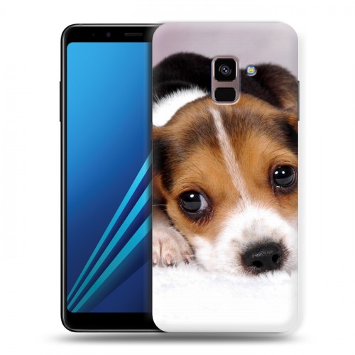 Дизайнерский пластиковый чехол для Samsung Galaxy A8 Plus (2018) Щенки