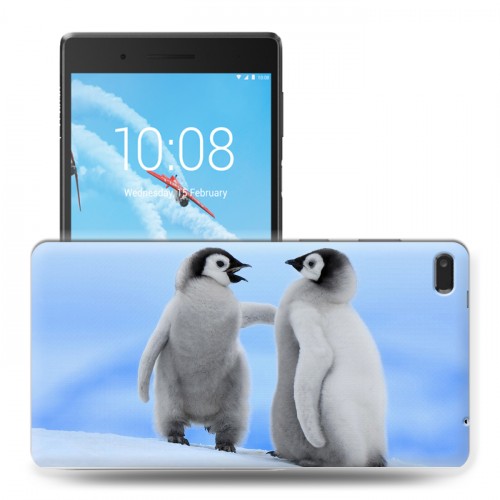 Дизайнерский силиконовый чехол для Lenovo Tab 4 7 Пингвины