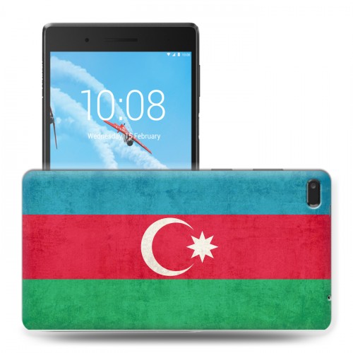 Дизайнерский силиконовый чехол для Lenovo Tab 4 7 Флаг Азербайджана