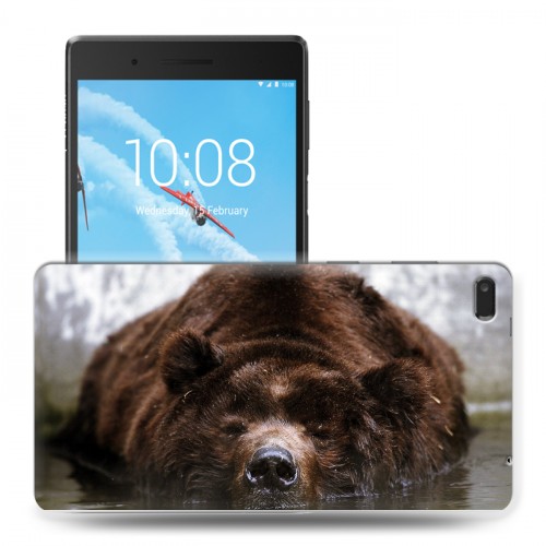Дизайнерский силиконовый чехол для Lenovo Tab 4 7 Медведи