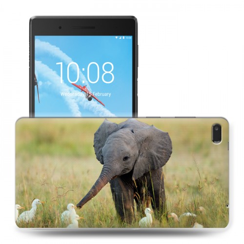 Дизайнерский силиконовый чехол для Lenovo Tab 4 7 Essential Слоны