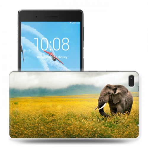 Дизайнерский силиконовый чехол для Lenovo Tab 4 7 Essential Слоны