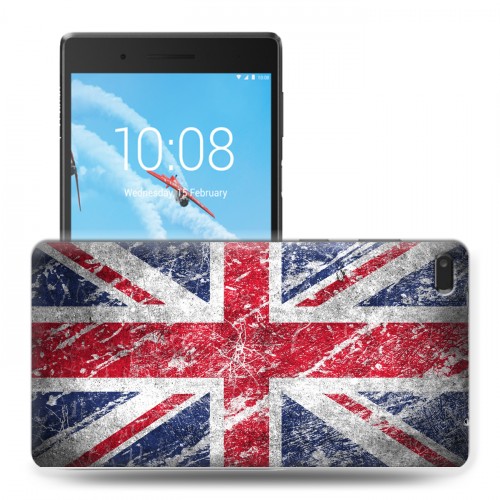 Дизайнерский силиконовый чехол для Lenovo Tab 4 7 Essential флаг Британии