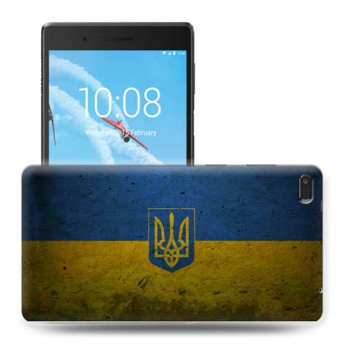 Дизайнерский силиконовый чехол для Lenovo Tab 4 7 Essential флаг Украины