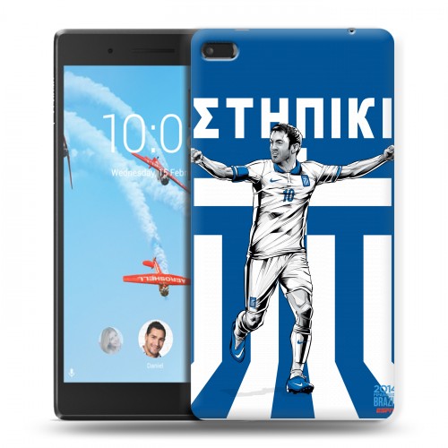 Дизайнерский силиконовый чехол для Lenovo Tab 4 7 Essential Флаг Греции