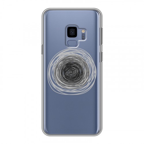 Полупрозрачный дизайнерский пластиковый чехол для Samsung Galaxy S9 Абстракции 5
