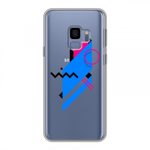 Полупрозрачный дизайнерский пластиковый чехол для Samsung Galaxy S9 Абстракции 3