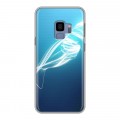 Дизайнерский пластиковый чехол для Samsung Galaxy S9 Абстракции Неон