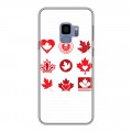 Дизайнерский пластиковый чехол для Samsung Galaxy S9 Флаг Канады