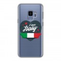Полупрозрачный дизайнерский пластиковый чехол для Samsung Galaxy S9 Флаг Италии