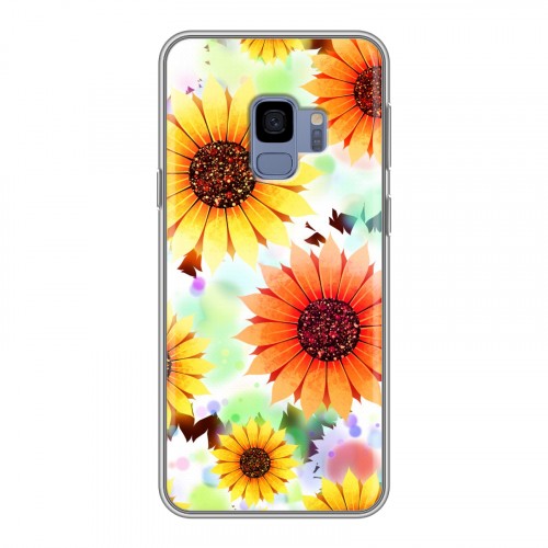 Дизайнерский пластиковый чехол для Samsung Galaxy S9 Органические цветы