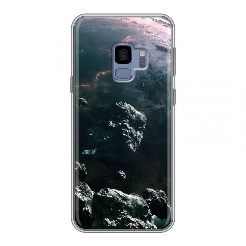 Дизайнерский пластиковый чехол для Samsung Galaxy S9 Астероиды