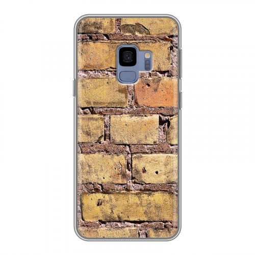 Дизайнерский пластиковый чехол для Samsung Galaxy S9 Кирпич