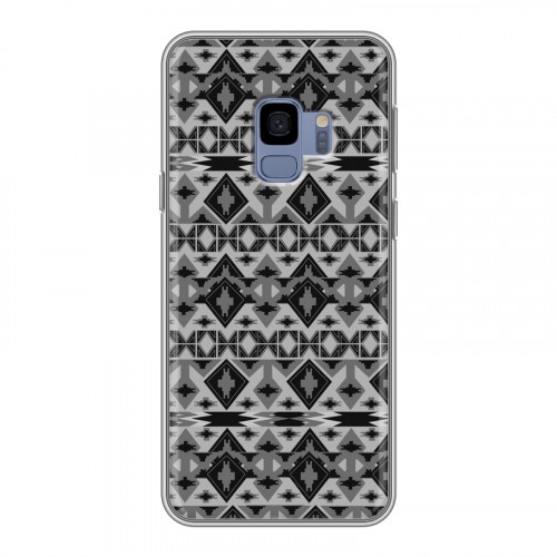 Дизайнерский пластиковый чехол для Samsung Galaxy S9 Ацтек камуфляж