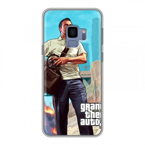 Дизайнерский пластиковый чехол для Samsung Galaxy S9 GTA