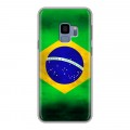 Дизайнерский пластиковый чехол для Samsung Galaxy S9 Флаг Бразилии