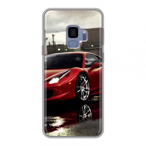 Дизайнерский пластиковый чехол для Samsung Galaxy S9 Ferrari