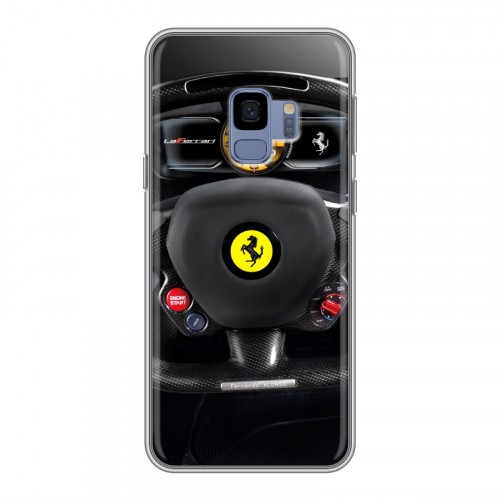 Дизайнерский пластиковый чехол для Samsung Galaxy S9 Ferrari