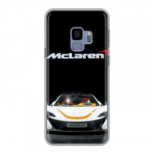 Дизайнерский пластиковый чехол для Samsung Galaxy S9 McLaren