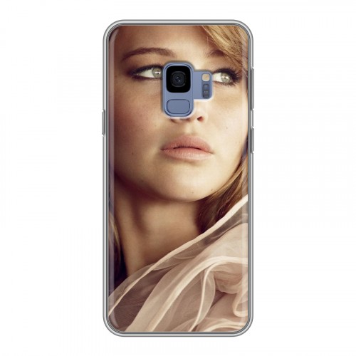 Дизайнерский пластиковый чехол для Samsung Galaxy S9 Дженнифер Лоуренс