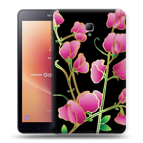 Дизайнерский силиконовый чехол для Samsung Galaxy Tab A 8.0 (2017) Люксовые цветы