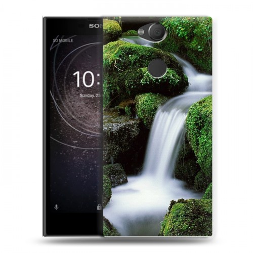 Дизайнерский силиконовый с усиленными углами чехол для Sony Xperia XA2 Водопады