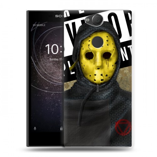 Дизайнерский силиконовый с усиленными углами чехол для Sony Xperia XA2 Бандитские маски