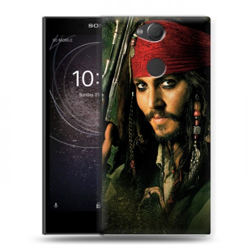 Дизайнерский силиконовый с усиленными углами чехол для Sony Xperia XA2 	 Пираты карибского моря