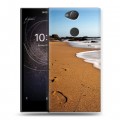 Дизайнерский силиконовый с усиленными углами чехол для Sony Xperia XA2 пляж