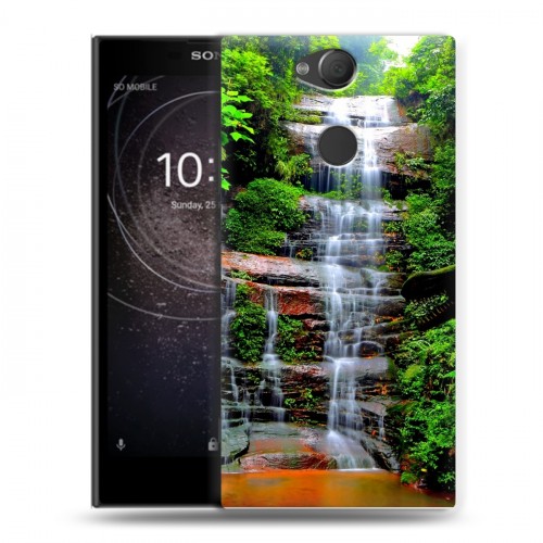 Дизайнерский силиконовый с усиленными углами чехол для Sony Xperia XA2 водопады