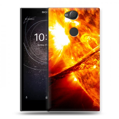 Дизайнерский силиконовый с усиленными углами чехол для Sony Xperia XA2 Солнце