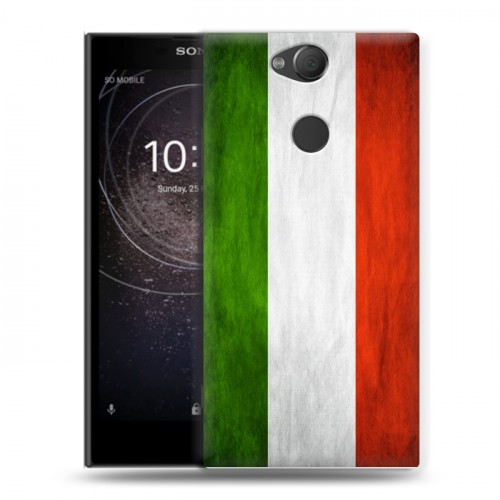 Дизайнерский силиконовый с усиленными углами чехол для Sony Xperia XA2 Флаг Италии