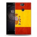 Дизайнерский силиконовый с усиленными углами чехол для Sony Xperia XA2 Флаг Испании